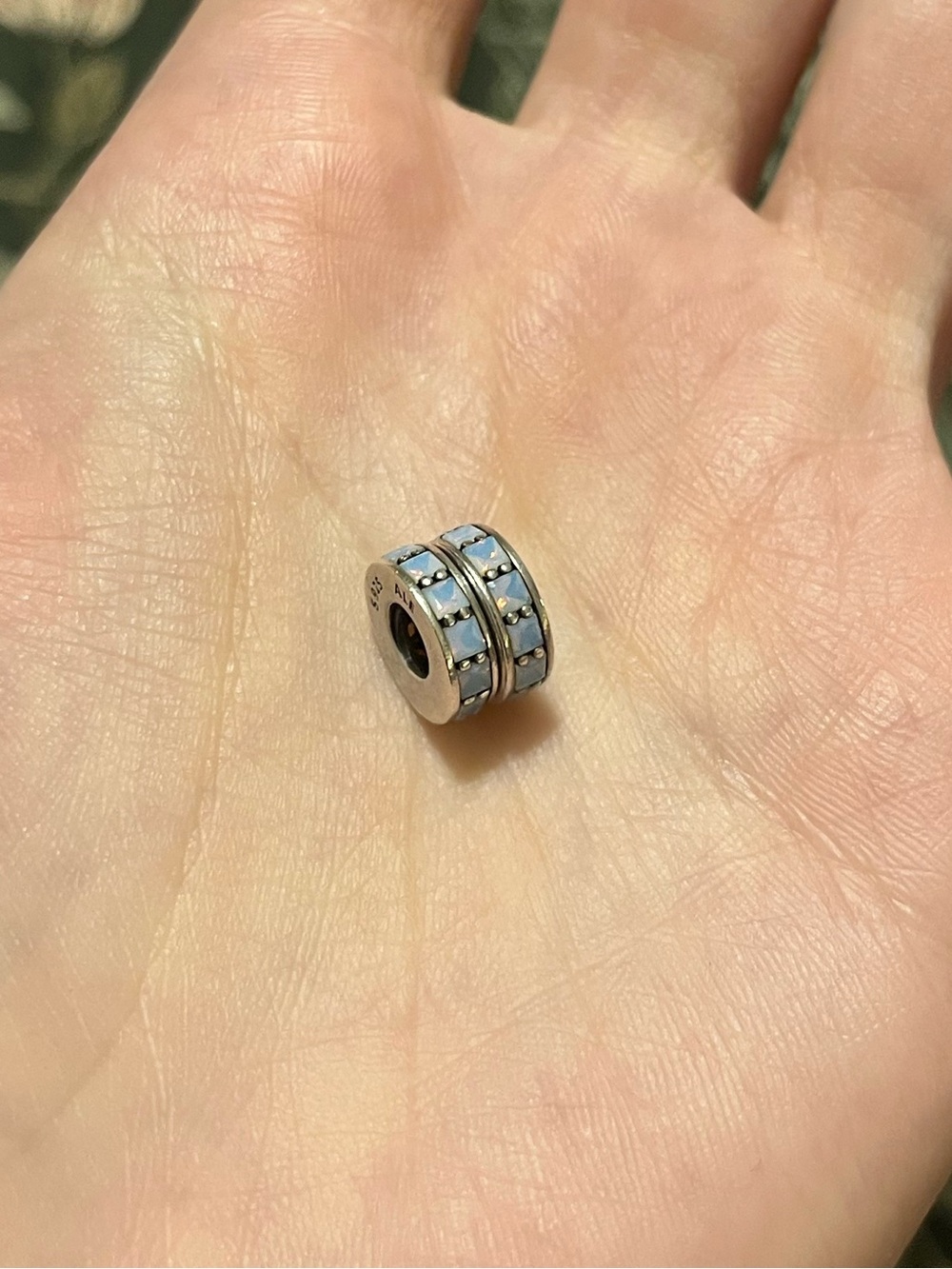 Retired Pandora “Opalescent Eternity Spacers” 💙💗